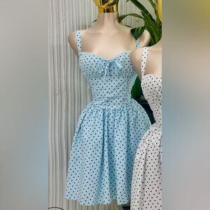 Polka Dot Blue Dress
